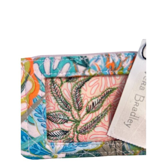 Vera Bradley Rain Forest Canopy Zip ID Coin Case Small Wallet NWT - Picture 4 of 4